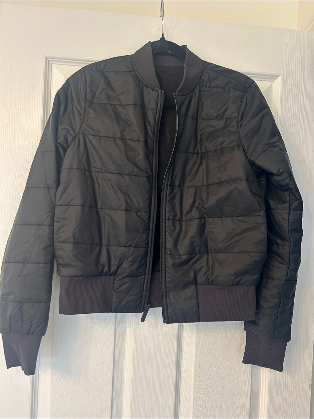 lululemon athletica Women’s Quilted Bomber Jacket- Black